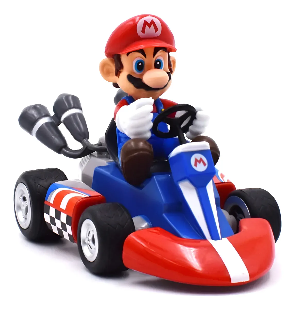 Super Mario Com Carrinho Mario Kart Mariokart Fricção Figure