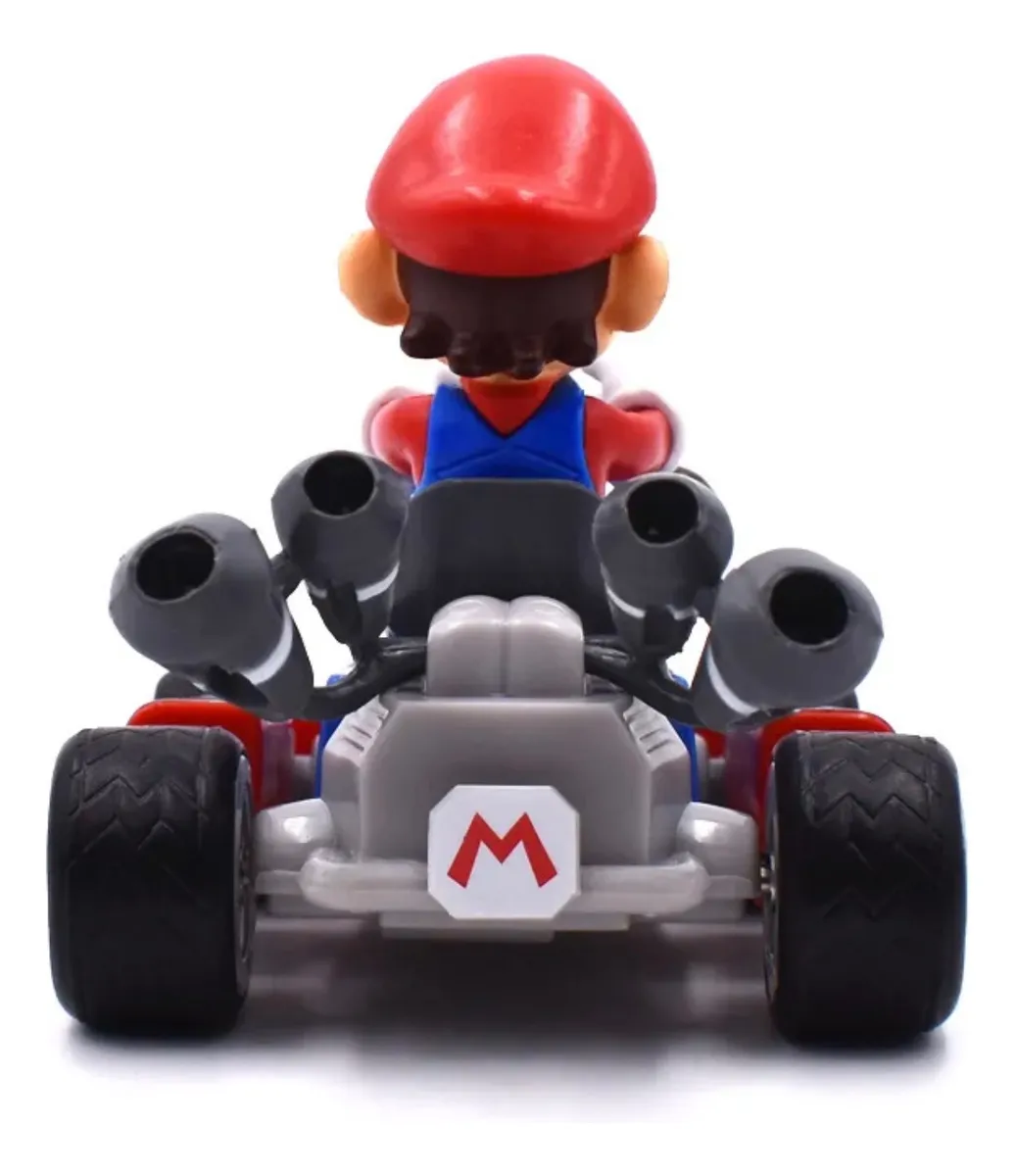 Super Mario Com Carrinho Mario Kart Mariokart Fricção Figure 2