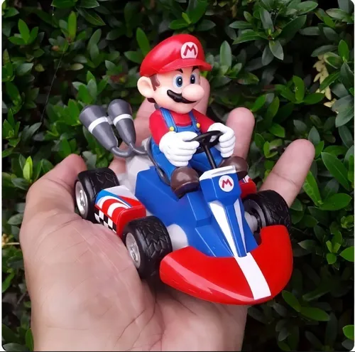 Super Mario Com Carrinho Mario Kart Mariokart Fricção Figure 3