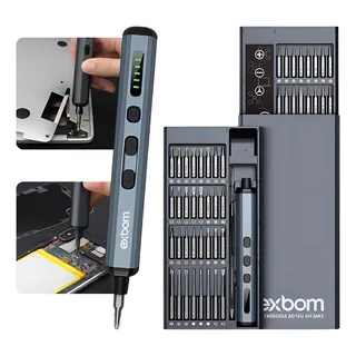 Mini Parafusadeira Sem Fio Recarregável Exbom PRO-CKE6800 68 Em 1 Bits 4